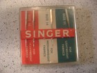 Vtg Singer Sewing Machine Plastic Box Of 4 Sewing Machine Needles Size 11 14 16