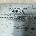 Northwestern Africa 1966 National Geographic Vintage Map I