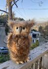 2004 Hansa Horned Owl 13  Realistic Plush Stuffed Animal  Swivel Head Euc
