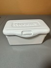 Vtg Huggies Baby Wipes Container-white Plastic Pop-up Tub Refillable 90 s y2k