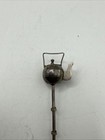 Antique Chinese Sterling Silver Art Deco Tea Pot Kitchen Utensil Fork Toothpick