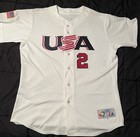 Derek Jeter Baseball Jersey  2006 World Baseball Classic  Size 48  Team Usa