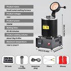 3kg Electric Melting Furnace Gold Metal Smelter 2102    Crucible Ingot Mold