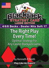 Blackjack Strategy Card - Large Edition  4 6 8 Decks  Dealer Hits Soft 17                   