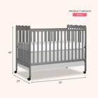 Dream On Me Carson Classic 3-in-1 Convertible Full-size Baby Crib In Steel G   