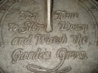 8 5 octogon Sundial Clock Time To Slow Down And Watch The Garden Grow Snail