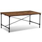 Vidaxl Dining Table Multicolor Solid Reclaimed Wood And Powder-coated Steel