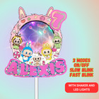 Labubu Party Banner Cupcake Birthday Decoration Balloon Tableware Swirl Display