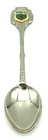 Vintage    Jerusalem   Silver-plated enamel Collectible Souvenir Spoon