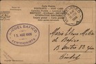 Montevideo Uruguay Handmade Handpainted Paper Birch Stamp On Front Pc