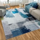 Washable Vintage Rug Oriental Rugs Floor For Living Room Non Slip Backing Stain