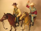 Vintage Hartland Western Hero s lot 2 roy Rogers   Wyatt Earp W horse 800 series