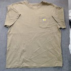 Carhartt     Lot Of 2 Loose Fit Short Sleeve Pocket T Shirts  Gray  Tan     Men Sz L