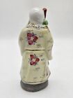 Chinese Asian Shou Xing God Of Longevity Statue Hand Painted Antique Old Wiseman