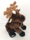 Ganz Webkinz Reindeer Moose Brown Antlers 8  Plush Stuffed  Animal No Code