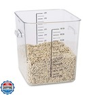 Rubbermaid Commercial Products Plastic Space Saving Square Food Storage Conta   