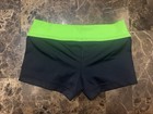 Gk Elite Child Medium Cm Black With Lime Green Band Gymnastics Cheer  Shorts