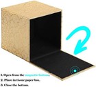 Tissue Box Cover Square gold Holder For Bathroom Square  Gold 