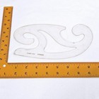 Tacro 4888 French Curve Drafting Tool Clear Plastic Vintage Template Denmark Vtg