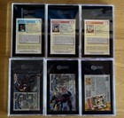 Lot Of 6 Graded Marvel Cards - Spider Man  Iron Man  Thor  Hawkeye Sgc 9            