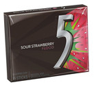 5 Gum Sour Strawberry Sugar Free Chewing Gum Bulk Pack  15 Stick  pack Of 10 