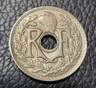 1918 France 25 Centimes Coin