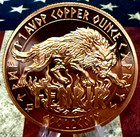 Cool2coin New      fenrir    High Relief - 1 Oz Ea   999 Fine Colored Copper Round