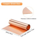 Copper Sheet Roll 3500x200x0 05mm 99 9  Pure Copper Flashing Strip Foil Plate