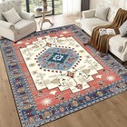 Modern Washable Area Rug Soft Geometric Pattern Living Room Carpet Non-slip