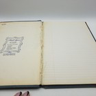 Record Ledger Book Lined Pages Blue Red Hardcover Accounting Journaling Vintage