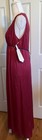 Vintage Nwt Vanity Fair Long Nightgown Deep Plunge Neck Winterberry Size S