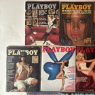 Vtg 1977 Playboy Magazine Lot Of 10 W  All Centerfolds  Ads    Sub  Cards Good