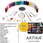 94pc Sewing Kit Small Thread Needles Scissors Thimble Clips Repair Travel Tape