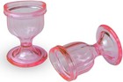Pink Colored Eye Wash Cups For Effective Eye Cleansing - Eye Shaped Rim  Snug   