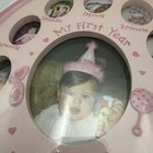 Nib First Impressions  my First Year  Baby Photo Frame Girl Pink Y2k Keepsake