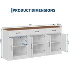 71  Large Buffet Cabinet Sideboard For Dining Room Kitchen Entryway With Storage