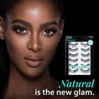 Ardell Natural Eyelash  105 Black  6 Pairs