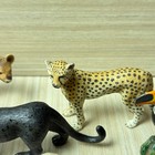Schleich Wild Animal Figure Lot Of 6 Cheetah Panther Fox Wolf Toucan Hyena