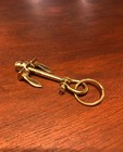 Vintage Brass Anchor Keychain     Solid Brass Nautical Key Ring Gift For Men Boat