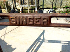 Dated 12  1936 Vintage Antique Singer Treadle Sewing Machine Cast Iron  Metal   