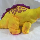 Vtg Fisher Price Puffalump Plush Bruce Brontosaurus Dinosaur Yellow Roar Works