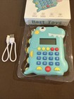 Interactive Dinosaur Calculator Toy Kids Math Learning Educational Blue New