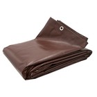 12x25 Brown Super Heavy Duty Waterproof Poly Tarp - Atv Woodpile Roof Cover