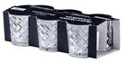  Clear Diamond-cut Glass Shot Glass  6 Pack