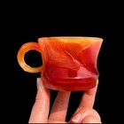Natural Healing Red Agate Cup Carving Carnelian Cup Reiki Crystal Collection