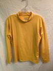 Aeroline Fitness Gear Men   s Xl Long Sleeve Compression Shirt Mock Neck Yellow