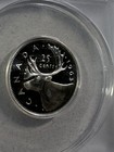 1963 Canada 25 Cents Silver Coin Proof Like Graded Ms 64 Cameo By Anacs
