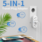 European Travel Plug Adapter For Europe   Uk  International Power Plug With 2   