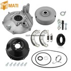 Rear Brake Plate Cover Drum Hub Seal Kit For Honda Rancher 350 Trx350 2000-2006