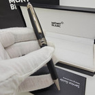 Montblanc Meisterstuck Classique Ballpoint Pen Matte Black Silver Trim Nib